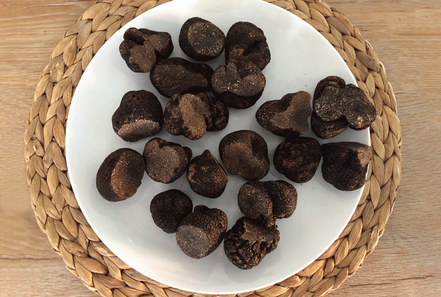 A plate of Australian Truffles available to order at Il Tartufo di Massimo